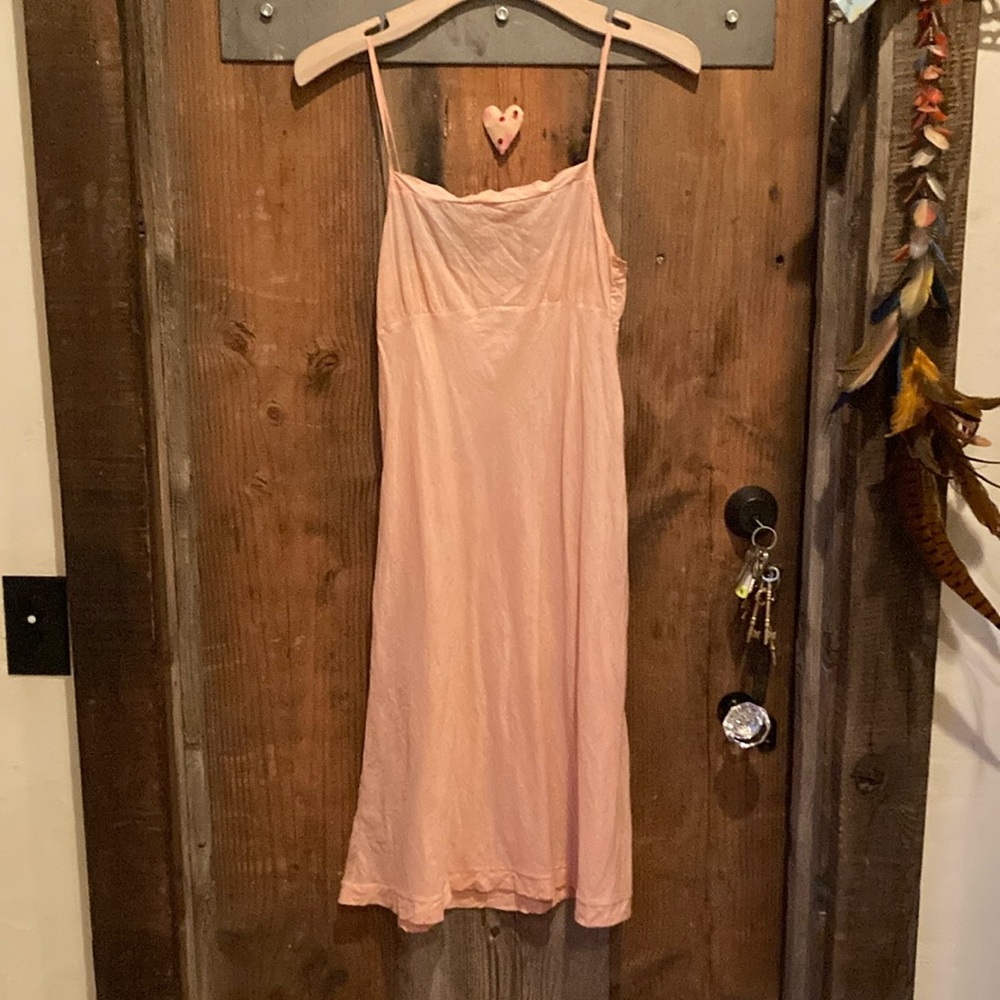 Dosa Dress tangerine, Khadi cotton size 1 vintage